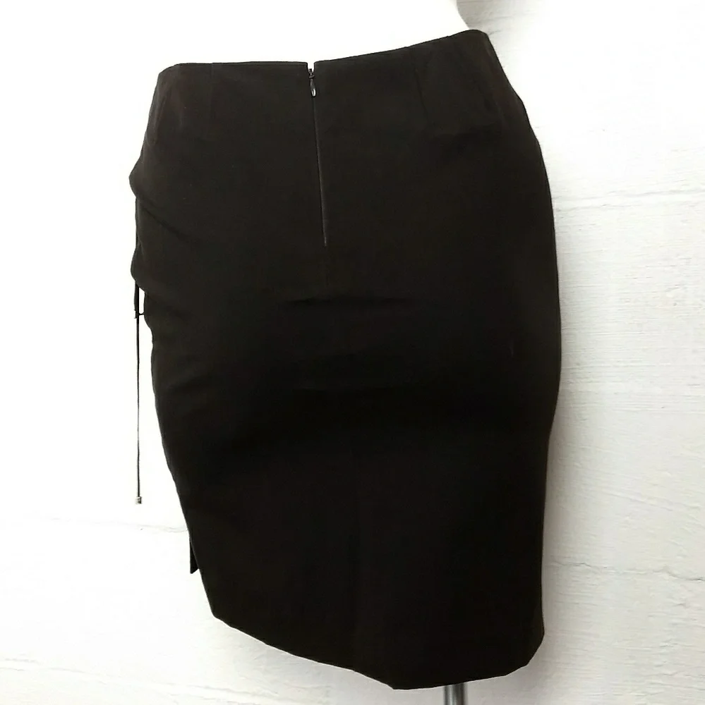 Elie Tahari Brown Side Lace Pencil Skirt 4
